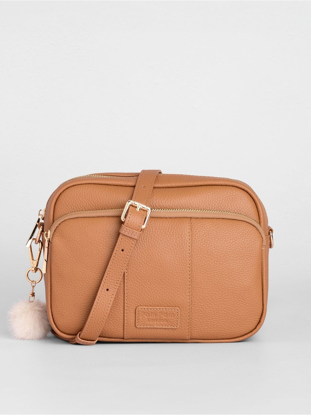 Pom Pom London City Plus Crossbody Bag Maple